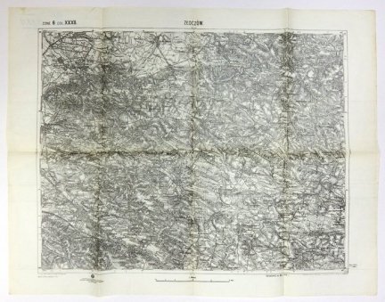 [ZŁOCZÓW]. Zone 6. Col. XXXII. Mapa form. 38,5x49 cm, na ark. 45x58 cm