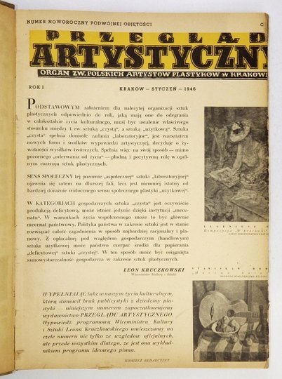 PRZEGLĄD Artystyczny. 1946-1949