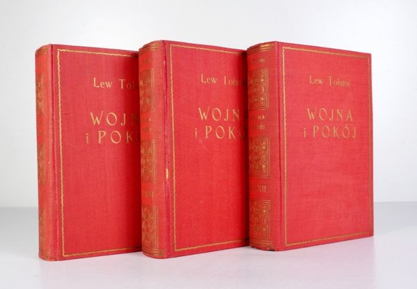 TOŁSTOJ Lew - Wojna i pokój. T. 1-12 (w 3 wol.). 1930