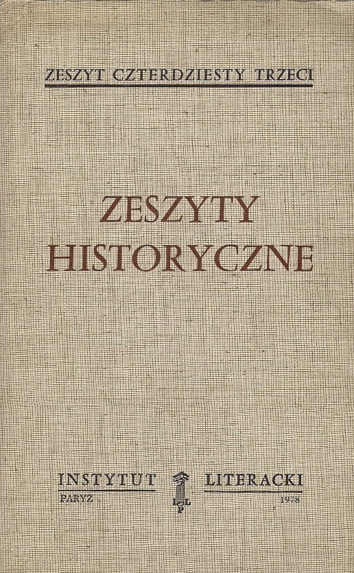Zeszyty Historyczne. Z. 43.