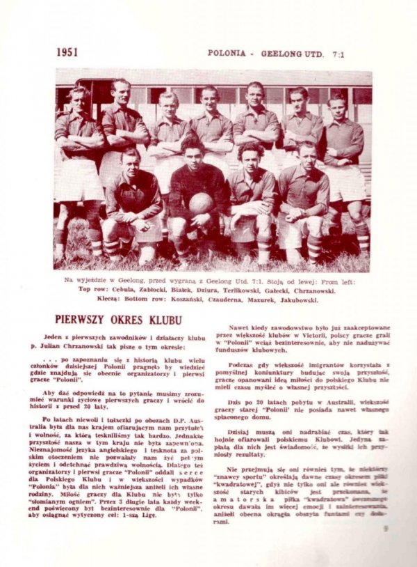 1950-1970. XX lecie K.S.Polonia 20th Anniversary Polonia Sports Club . Redakcja albumu Roman Winiarski