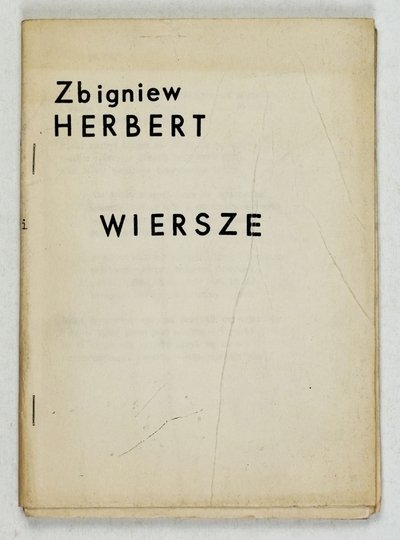HERBERT Zbigniew - Wiersze.
