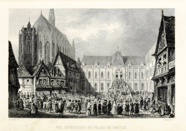 HUGO Victor - Notre-Dame de Paris. Édition illustrée d'après les dessins De MM. E[douard] de Beaumont, L[ouis Alexis] Boulanger, [Charles Francois] Daubigny, T[ony] Johannot, de Lemud, Meissonnier, C. Roqueplan, de Rudder, Steinheil [...].