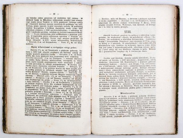 STUPNICKI Hippolit - Galicya pod względem geograficzno-topograficzno-historycznym skreślona przez ... Z mapą Galicyi, łącznie z obwodem krakowskim i Bukowiną.