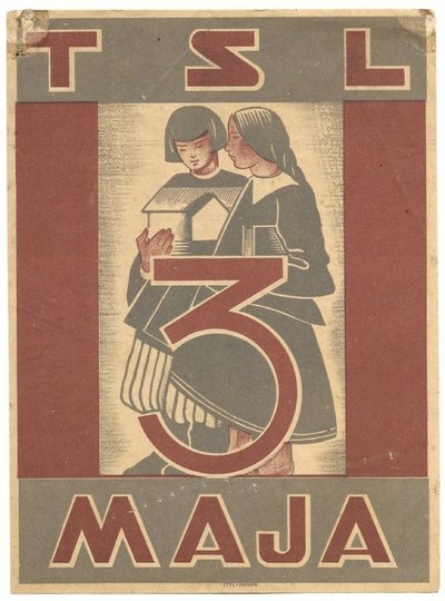 [Plakietka okienna]. TSL. 3 Maja.