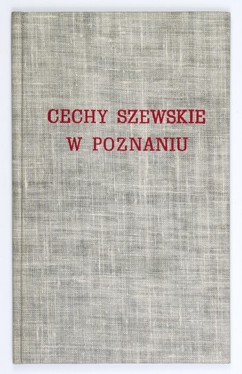 KARWOWSKI Stanisław - Cechy szewskie w Poznaniu i na przedmieściach. Odczyt wygłoszony [...] na obchodzie jubileuszowym cechu szewskiego w Poznaniu.
