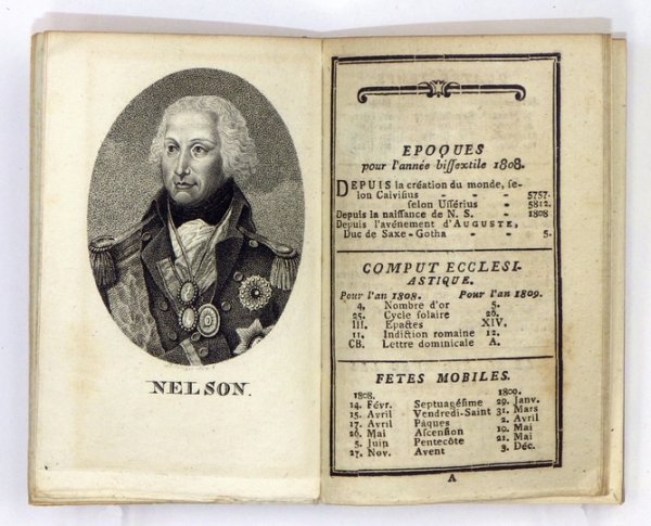 ALMANAC historique, généalogique pour lannée 1808. Avec figures.