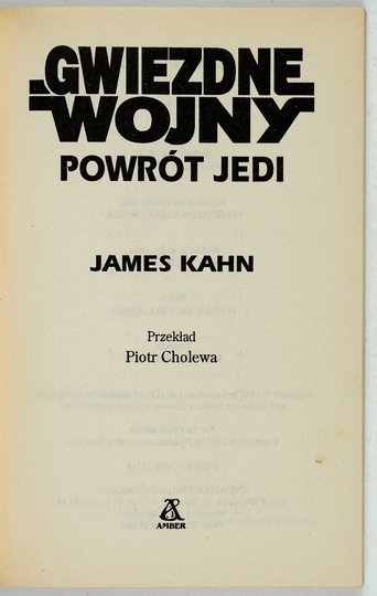 KAHN James - Powrót Jedi. Przekład Piotr Cholewa. Wielkie Serie SF