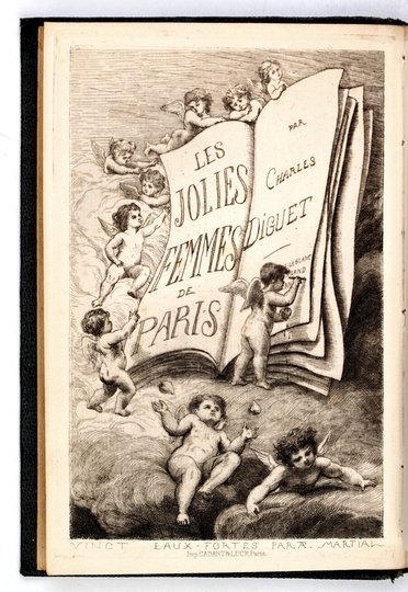 DIGUET Charles - Les jolies femmes de Paris. Vingt eaux-fortes par Martial. Nouvelle édition.
