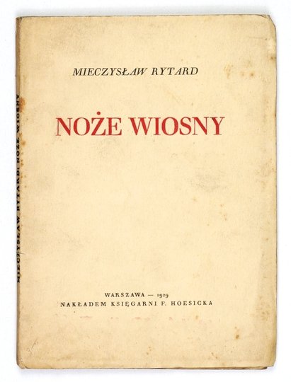 RYTARD Mieczysław - Noże wiosny