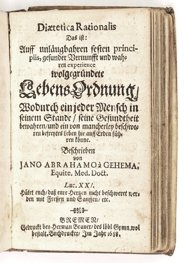 WALSCHMIEDT Johann Jacob - Institutiones medicinae rationalis, recentiorum theoriae &amp; praxi accommodatae, Marburg 1688
