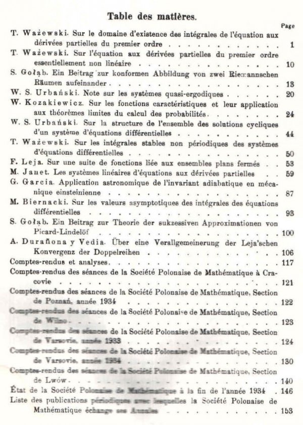 Rocznik Polskiego Tow. Matematycznego. Annales de la Societe polonaise de mathematique. T.13 - reprint lata 1960-te