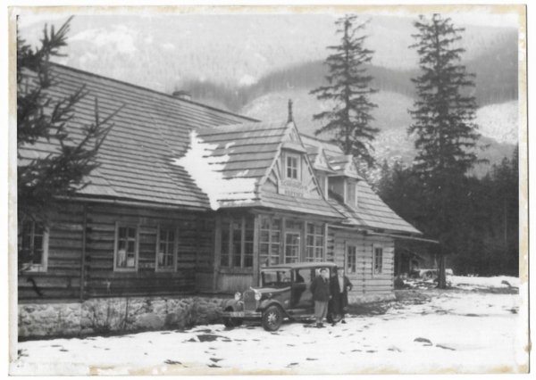[GÓRY - Karpaty - Tatry - schronisko Polskiego Towarzystwa Tatrzańskiego w Dolinie Roztoki - fotografia widokowa, sytuacyjna].