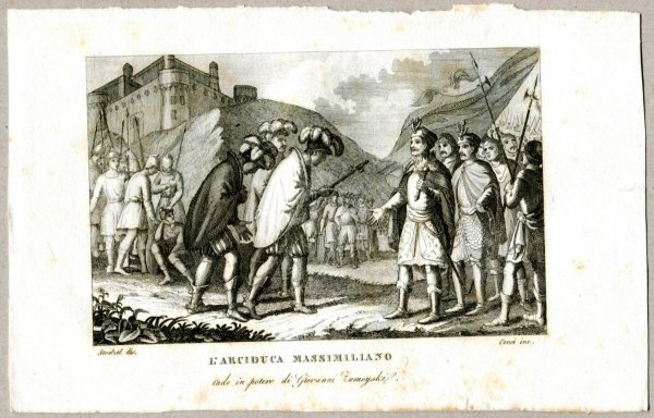 L'Arciduca Massimiliano - miedzioryt 1831