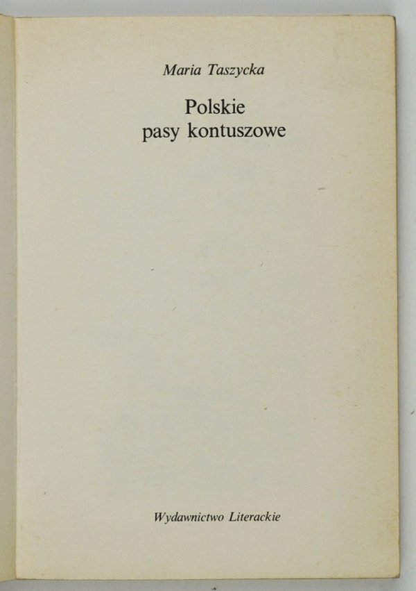 Taszycka Maria - Polskie pasy kontuszowe