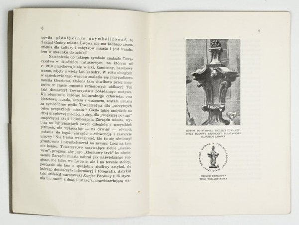 CZOŁOWSKI Aleksander - Sprawa panoramy plastycznej dawnego Lwowa. Kilka uwag i zastrzeżeń.