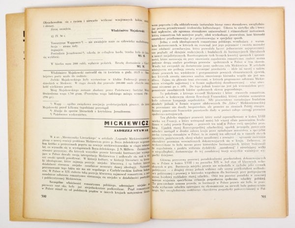 [AWANGARDA]. MIESIĘCZNIK Literacki.