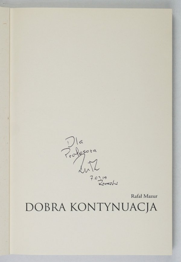 Rafał Mazur - Dobra kontynuacja