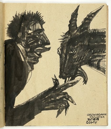 KOWAL Jerzy (ur. 1956) - Ilustracje ... do książki Jana Potockiego pt. &quot;Rękopis znaleziony w Saragossie&quot;.