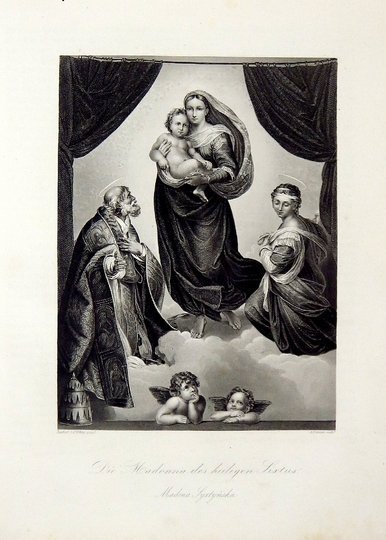 PATHIE Konstanty - Galerya Drezdeńska. Zbiór rycin na stali z najcelniejszych obrazów tej Galeryi. Z tekstem ... T. 1-4 (w 2 wol.).