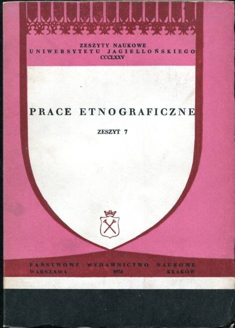 Prace Etnograficzne, z.7.
