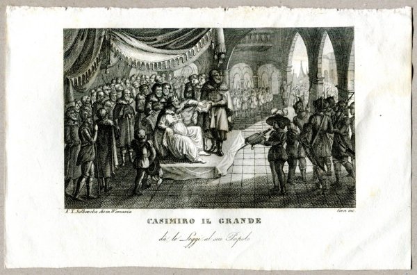 Casimiro Il Grande - miedzioryt 1831