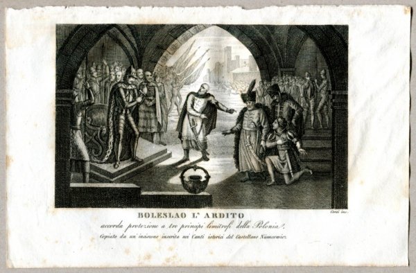 Boleslao L'Ardito - miedzioryt 1831