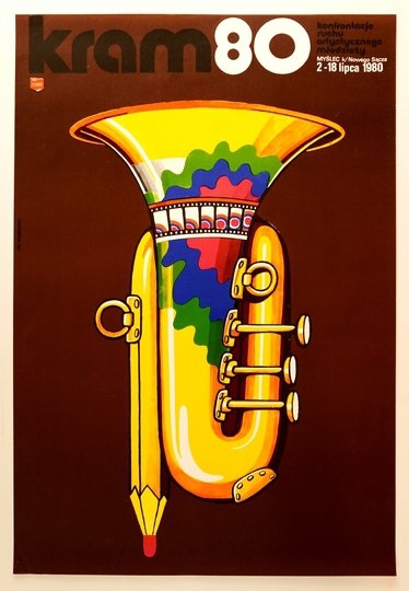 KOTARBIŃSKI Jan - KRAM 80. Konfrontacje Ruchu Artystycznego Młodzieży, Myślec k/Nowego Sącza. 1980