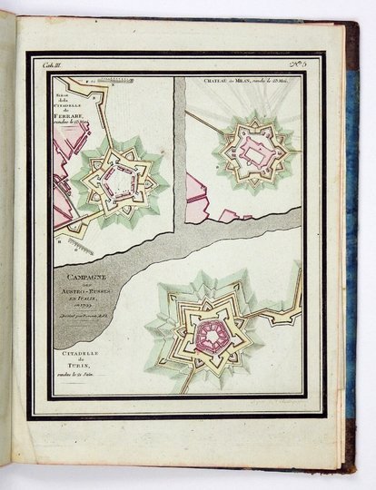CAMPAGNE des Français en Italie, en 1800, sous le commandement de Bonaparte et de Berthier, avec Portrait, Cartes militaires [...]. Par W... officier attaché à l'Etat-Major. Pour servir de suite à la Campagne des Austro-russes en Italie.
