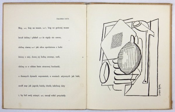 PEIPER Tadeusz - Żywe linje. Rysunkami ozdobił Juan Gris.