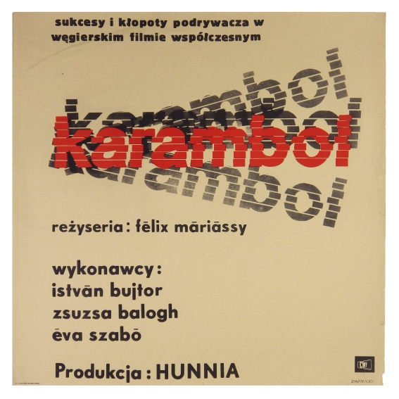 Rapnicki Janusz - Karambol. [1965]. Plakat filmowy
