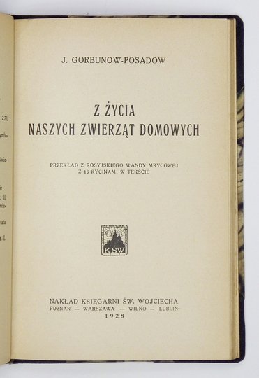 BIBLIOTECZKA Przyrodnicza. BREHM [Alfred Edmund]- Z życia naszych szkodników i sprzymierzeńców. Przetłumaczyła H. Grotowska i Z. Bohuszewiczówna. Z 11 rycinami.