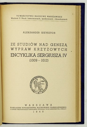 [KLOCEK] Łodyński Marjan Witold - Uzależnienie Polski od papiestwa a kanonizacja św. Stanisława.