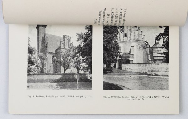 Katalog Zabytków Sztuki w Polsce. T.2: Województwo łódzkie. Pod redakcją Jerzego Z.Łozińskiego. Z.1: Powiat brzeziński. Opracowała Barbara Wolff przy współudziale Ewy Kozłowskiej. Warszawa 1953 Państwowy Instytut Sztuk
