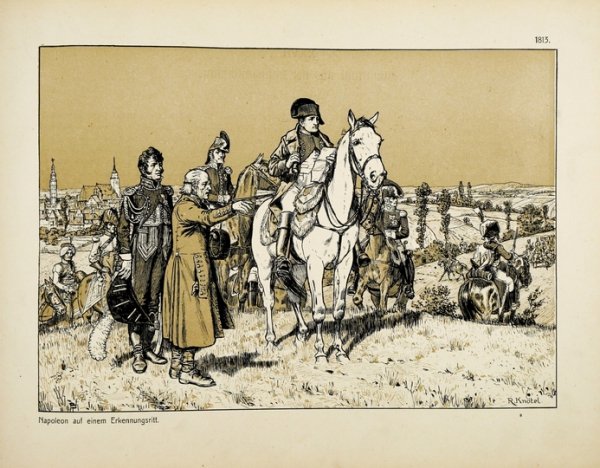 KNÖTEL Richard - Die eiserne Zeit vor hundert Jahren. Heimatbilder aus den Tagen der Prüfung und der Erhebung 1806-1813. Bild und Wort von Professor ...