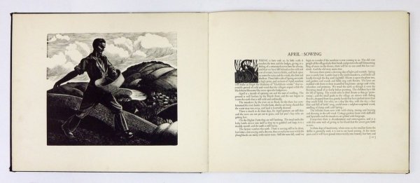 LEIGHTON Clare - The Farmer's Year. A Calendar of English Husbandry. Written and engraved by ...