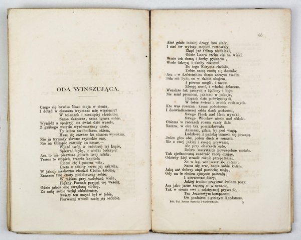 TWARDOWSKI Samuel z Skrzypny - Poezye. Z. 1-4 (w 2 wol.). Wyd. Kazimierza Józefa Turowskiego