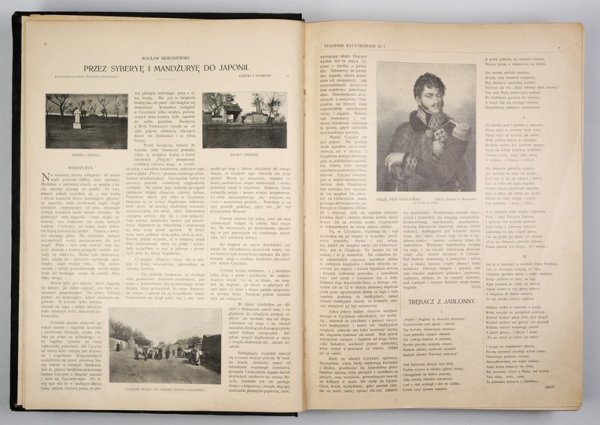 TYGODNIK Illustrowany.{|br /|}[R. 45], półrocze 1, nr 1-26: 2 I 1904 (20 XII 1903) 1901-25 (12) VI 1904{|br /|}[R. 45], półrocze 2, nr 27-53: 2 VII (19 VI) 1904-31 (18) XII 1904.