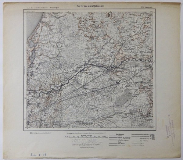 Wangasch - mapa 1:100 000
