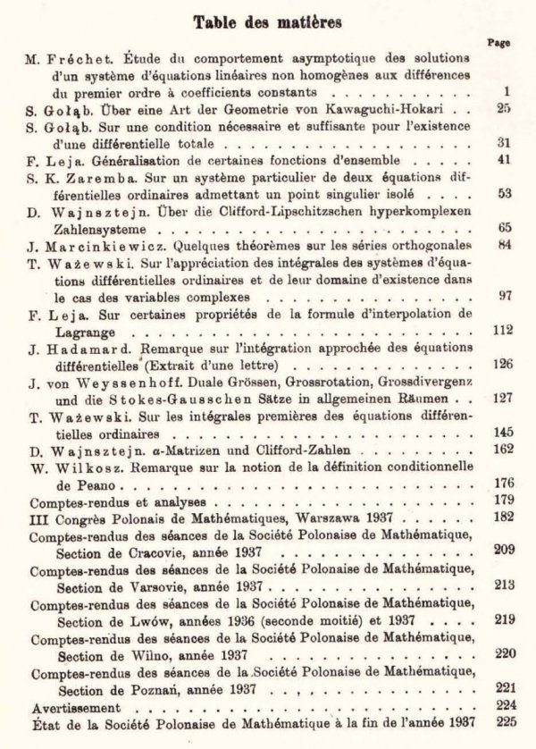 Rocznik Polskiego Tow. Matematycznego. Annales de la Societe polonaise de mathematique. T.16 -  reprint lata 1960-te