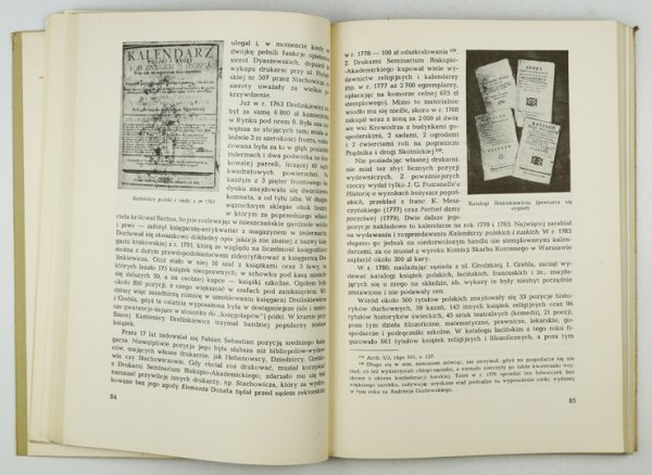 PACHOŃSKI Jan - Drukarze, księgarze i bibliofile krakowscy 1750-1815.