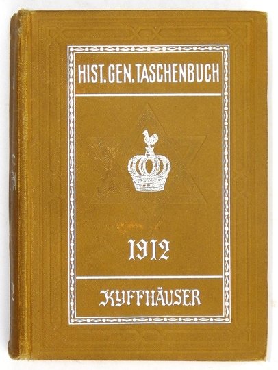 [SEMIGOTHA]. Weimarer historisch-genealoges Taschenbuch des gesamten Adels jehudäischen Ursprunges. Aufsammlung all'der im Mannesstamme aus jüdischen Geblüt, d.h. aus dem echt orientalischen Rassentypus [...] hervorgegangenen Adelsfamilien [...]. Erst
