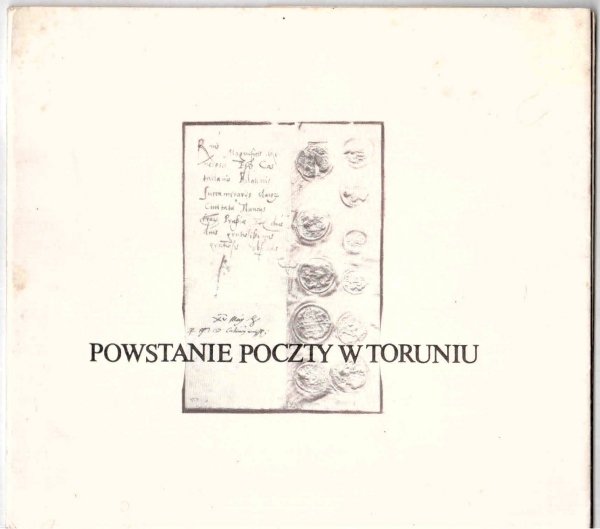 Popielewski Lech - Powstanie poczty w Toruniu