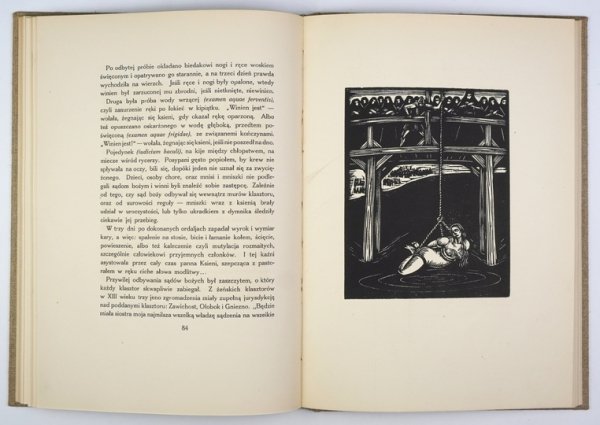 WASYLEWSKI Stanisław - Klasztor i kobieta. Studjum z dziejów kultury polskiej w średniowieczu. 10 drzeworytów, 8 inicjałów Władysława Skoczylasa.