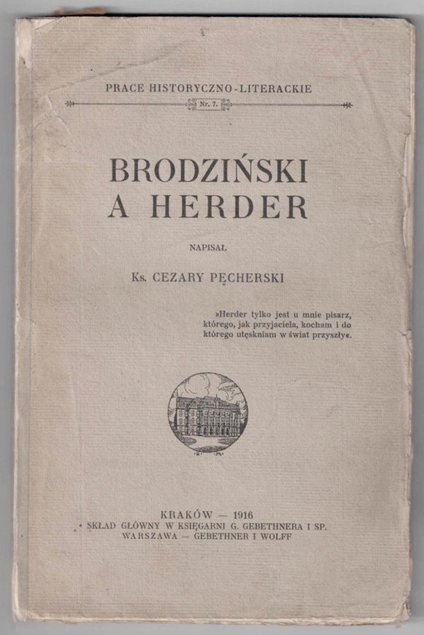 Pęcherski Cezary - Brodziński i Herder