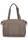 Torebka Damska XL typu Shopper Bag firmy Hernan Ciemno Beżowa