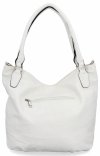 Torebka Damska Shopper Bag XL firmy Hernan Biała