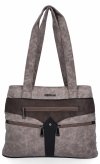 Torebka Damska typu Shopper Bag firmy Hernan Ziemista/Czekolada