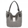 Torebka Damska Shopper Bag XL firmy Hernan Jasno Szara