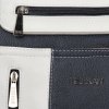 Dwukomorowa Torebka Damska Shopper Bag firmy Hernan Granatowa/Biała
